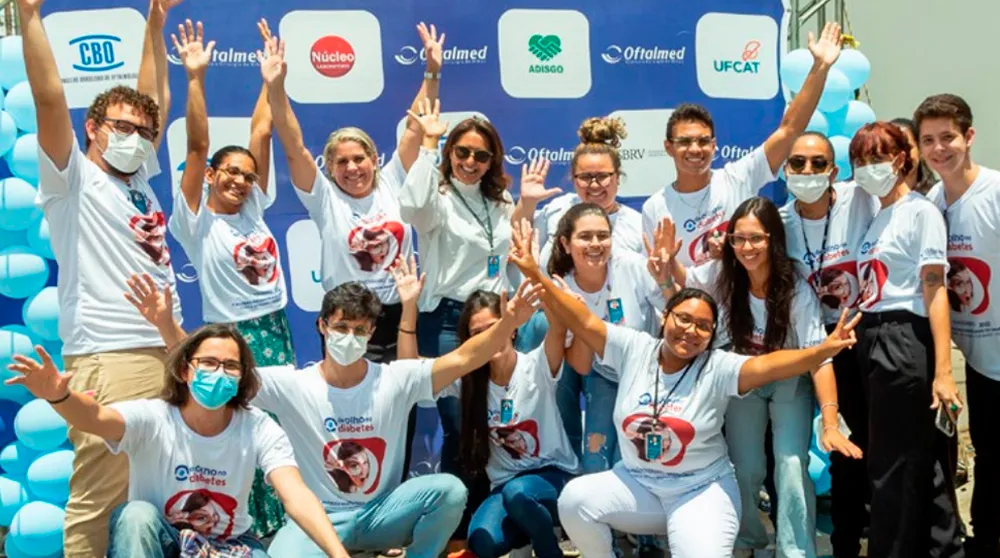 Primeiro Mutirão Multidisciplinar do Diabetes. Realizado pela Clínica Oftalmed de Catalão GO.
